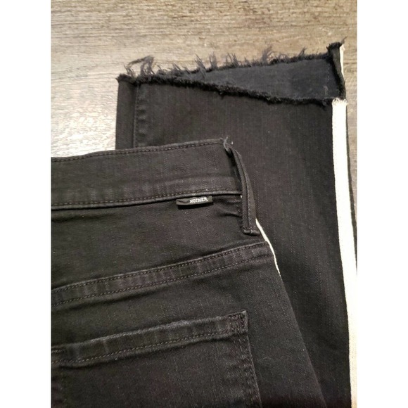 MOTHER Denim Insider Crop Step Fray Guilty Racer Sz 25 Celebrity Worn (a - Picture 9 of 9